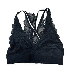 SUGAR Intimates Black Lace Bralette Size Medium
